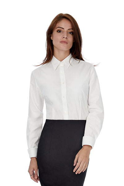 Camicia Donna Popeline Manica Lunga