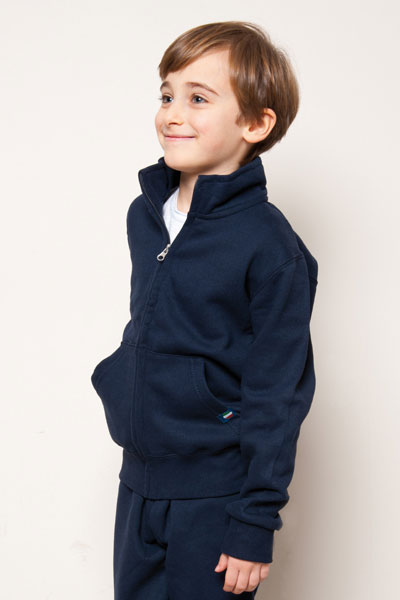 Felpa Jacket Bambino Zip Lunga