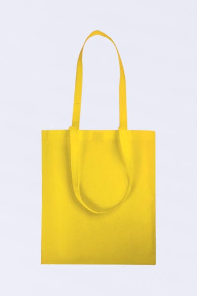 Shopping Bag Gialla Manici Lunghi