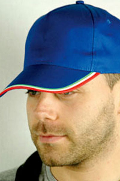 Cappello con Visiera e Tricolore